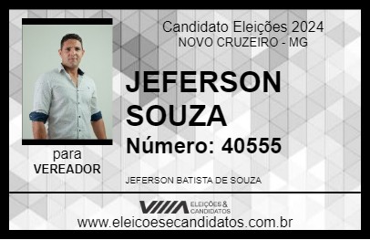 Candidato JEFERSON SOUZA 2024 - NOVO CRUZEIRO - Eleições