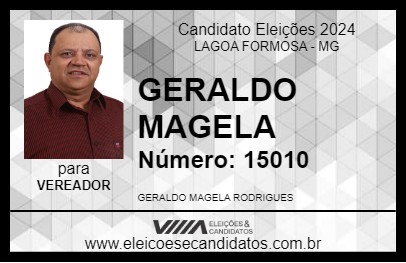 Candidato GERALDO MAGELA  2024 - LAGOA FORMOSA - Eleições