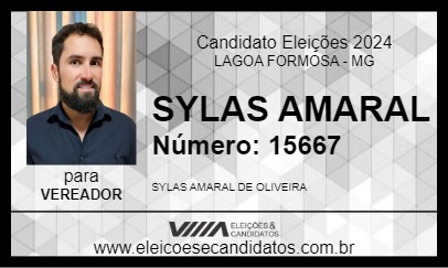 Candidato SYLAS AMARAL 2024 - LAGOA FORMOSA - Eleições