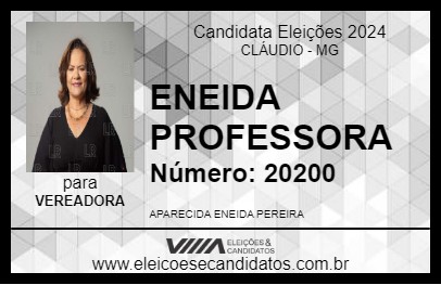 Candidato ENEIDA PROFESSORA 2024 - CLÁUDIO - Eleições