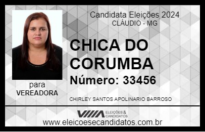 Candidato CHICA DO CORUMBA 2024 - CLÁUDIO - Eleições