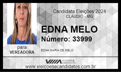 Candidato EDNA MELO 2024 - CLÁUDIO - Eleições