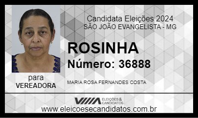 Candidato ROSINHA 2024 - SÃO JOÃO EVANGELISTA - Eleições