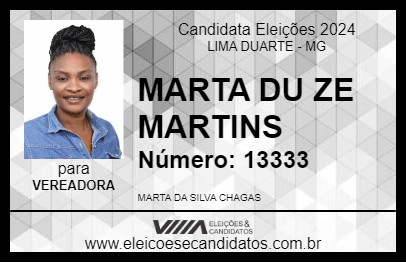 Candidato MARTA DU ZE MARTINS 2024 - LIMA DUARTE - Eleições