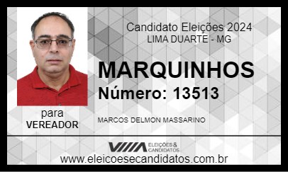 Candidato MARQUINHOS 2024 - LIMA DUARTE - Eleições