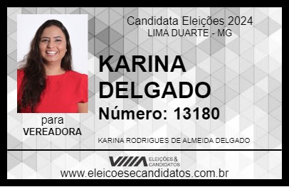 Candidato KARINA DELGADO 2024 - LIMA DUARTE - Eleições