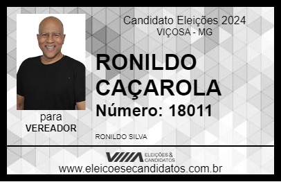 Candidato RONILDO CAÇAROLA 2024 - VIÇOSA - Eleições