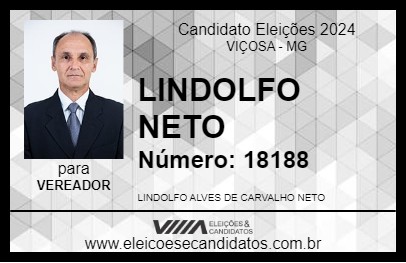 Candidato LINDOLFO NETO 2024 - VIÇOSA - Eleições