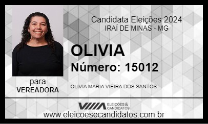 Candidato OLIVIA 2024 - IRAÍ DE MINAS - Eleições