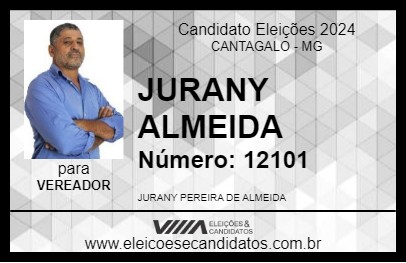 Candidato JURANY  ALMEIDA 2024 - CANTAGALO - Eleições