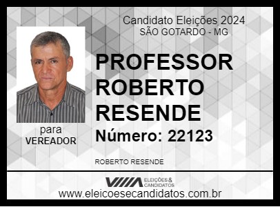 Candidato PROFESSOR ROBERTO RESENDE 2024 - SÃO GOTARDO - Eleições