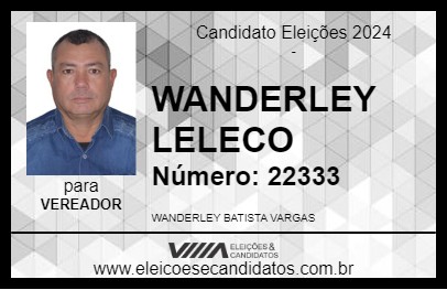 Candidato WANDERLEY LELECO 2024 - SÃO GOTARDO - Eleições