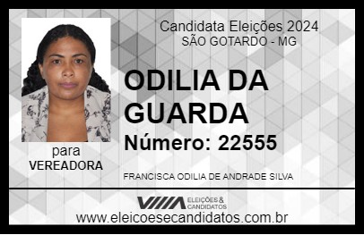 Candidato ODILIA DA GUARDA 2024 - SÃO GOTARDO - Eleições