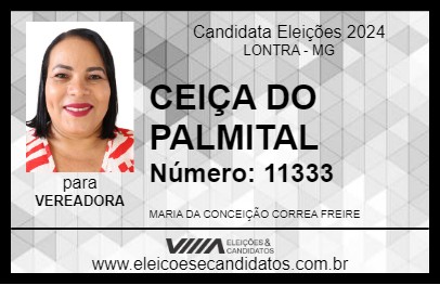 Candidato CEIÇA DO PALMITAL 2024 - LONTRA - Eleições