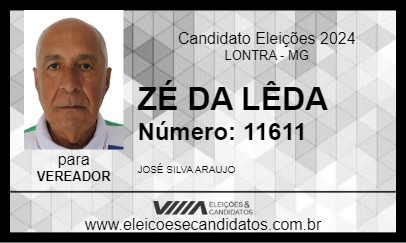 Candidato ZÉ DA LÊDA 2024 - LONTRA - Eleições