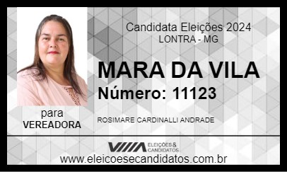 Candidato MARA DA VILA 2024 - LONTRA - Eleições