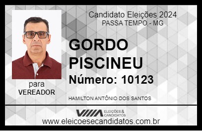 Candidato GORDO PISCINEU 2024 - PASSA TEMPO - Eleições