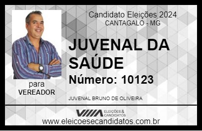 Candidato JUVENAL DA SAÚDE 2024 - CANTAGALO - Eleições