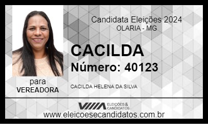 Candidato CACILDA 2024 - OLARIA - Eleições