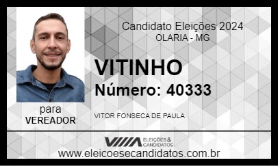 Candidato VITINHO 2024 - OLARIA - Eleições