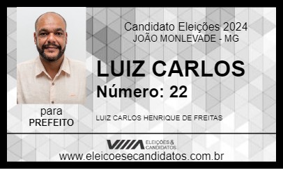 Candidato LUIZ CARLOS 2024 - JOÃO MONLEVADE - Eleições