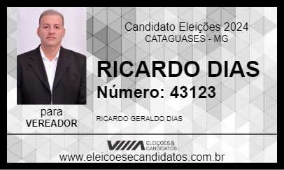 Candidato RICARDO DIAS 2024 - CATAGUASES - Eleições