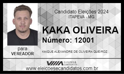 Candidato KAKA OLIVEIRA 2024 - ITAPEVA - Eleições