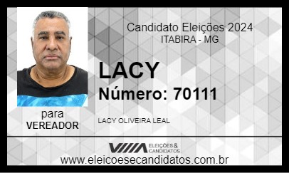 Candidato LACY 2024 - ITABIRA - Eleições