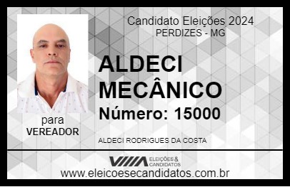 Candidato ALDECI MECÂNICO 2024 - PERDIZES - Eleições