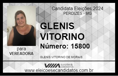 Candidato GLENIS VITORINO 2024 - PERDIZES - Eleições