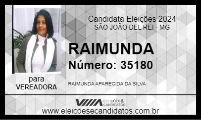 Candidato RAIMUNDA 2024 - SÃO JOÃO DEL REI - Eleições