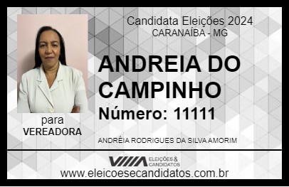 Candidato ANDREIA DO CAMPINHO 2024 - CARANAÍBA - Eleições