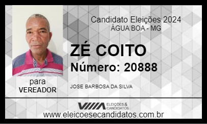 Candidato ZÉ COITO 2024 - ÁGUA BOA - Eleições