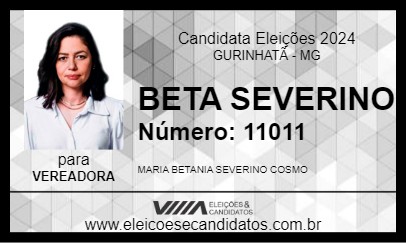 Candidato BETA SEVERINO 2024 - GURINHATÃ - Eleições