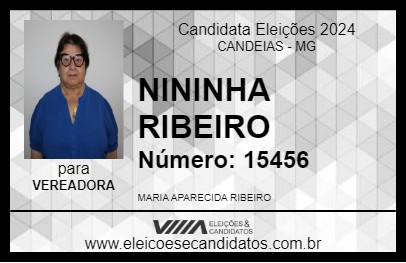 Candidato NININHA RIBEIRO 2024 - CANDEIAS - Eleições