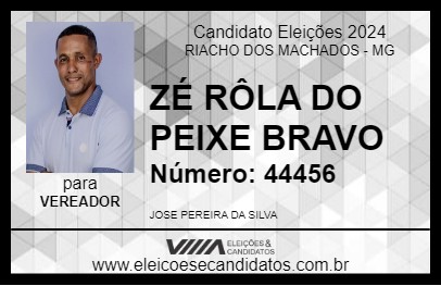 Candidato ZÉ RÔLA DO PEIXE BRAVO 2024 - RIACHO DOS MACHADOS - Eleições