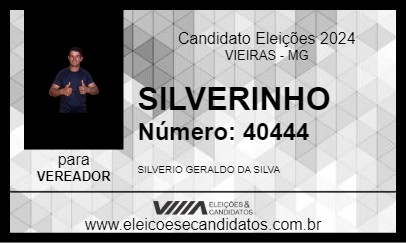 Candidato SILVERINHO 2024 - VIEIRAS - Eleições