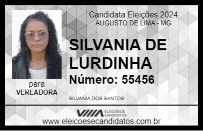 Candidato SILVANIA DE LURDINHA 2024 - AUGUSTO DE LIMA - Eleições