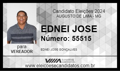 Candidato EDNEI JOSE 2024 - AUGUSTO DE LIMA - Eleições