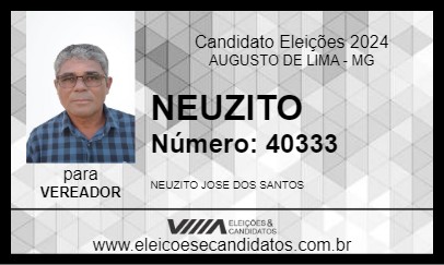 Candidato NEUZITO 2024 - AUGUSTO DE LIMA - Eleições