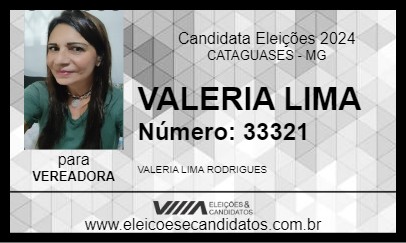 Candidato VALERIA LIMA 2024 - CATAGUASES - Eleições