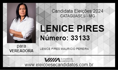 Candidato LENICE PIRES 2024 - CATAGUASES - Eleições