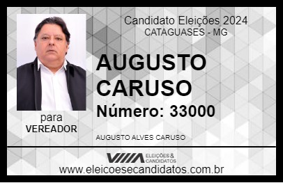 Candidato AUGUSTO CARUSO 2024 - CATAGUASES - Eleições