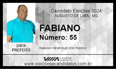 Candidato FABIANO 2024 - AUGUSTO DE LIMA - Eleições