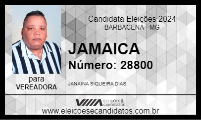 Candidato JAMAICA 2024 - BARBACENA - Eleições