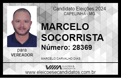 Candidato MARCELO SOCORRISTA  2024 - CAPELINHA - Eleições