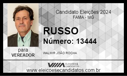 Candidato RUSSO 2024 - FAMA - Eleições