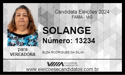 Candidato SOLANGE 2024 - FAMA - Eleições