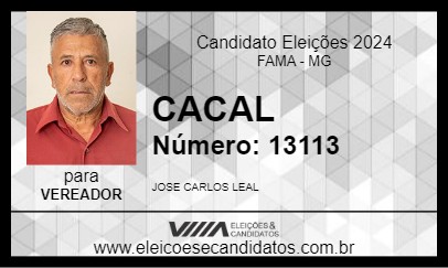 Candidato CACAL 2024 - FAMA - Eleições