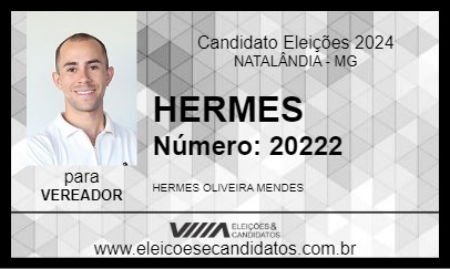 Candidato HERMES 2024 - NATALÂNDIA - Eleições